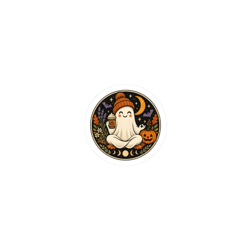 Spooky Ghost Halloween Kiss-Cut Sticker