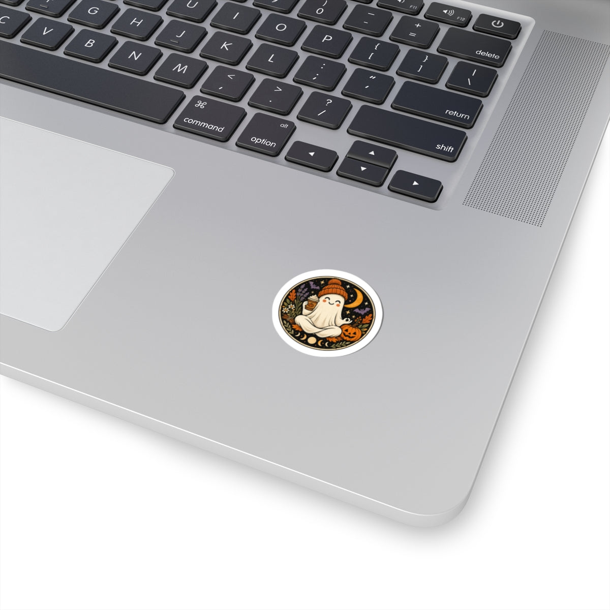 Spooky Ghost Halloween Kiss-Cut Sticker